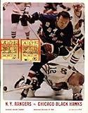 Vintage Hockey Program New York Rangers vs. Chicago Blackhawks Nov. 27, 1968 with 2 Ticket Stubs