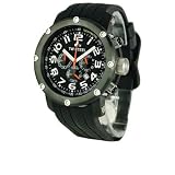 TW Steel, Mens, Grandeur, Chrono, Black Dial, Rubber Strap TW103 by TW Steel