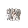 100 Silver 3 Inch 75mm Plastic Twist Ties By Classikool Coated both sides & professional wire unlike cheaper ones