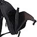 Qcute Retro Canvas Big Capacity Multifunctional Unisex Chest Shoulder Satchel Bag with Soft Zipper Design Fit for iPod, iPad,iPhone4 5 5S 6 Plus, MP3,S3 S4 Android Smart Phone(Black)