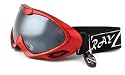 2010 Rayzor Professional UV400 Double Lensed Ski / SnowBoard  Goggles, With a Red Frame and an Anti Fog Coated, Smoked Mirrored  Anti-Glare Wide Vision Clarity Lens.