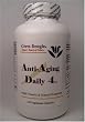 Geres Dengle&reg;: ANTI-AGING DAILY 4(TM), Premium Multi-Vitamin & Mineral with Anti-Aging Botanical Extracts, including Resveratrol ! 120 vegetarian capsules. See our Free Shipping Offer! 3 BOTTLES FOR EXTRA SAVINGS (only $27.95 per bottle!)