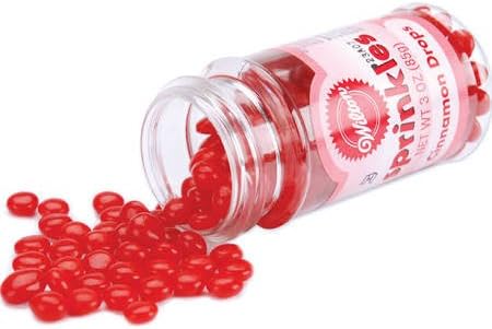 Wilton Sprinkles -Cinnamon Drops decorating edible candy 3 OZ