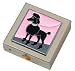 poodle23 - Black Poodle Small Pill Box