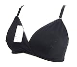 マタニティハーフトップ　産前-授乳期　BR-1604　黒 (Ｍ)