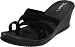 Skechers Cali Women's Beautiful People Wedge Toe Thong,Black,8 M US
