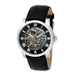 Kenneth Cole New York Mens KC1514 Automatic Gunmetal Dial Leather Strap Watch