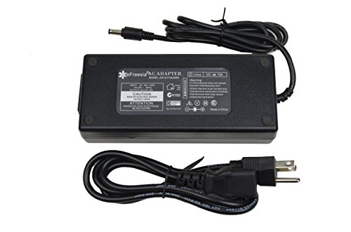 eFreesia 12V 10A 120W AC/DC Power Supply Adapter for LED Strip, LCD Monitor, & Other Compatible Devices