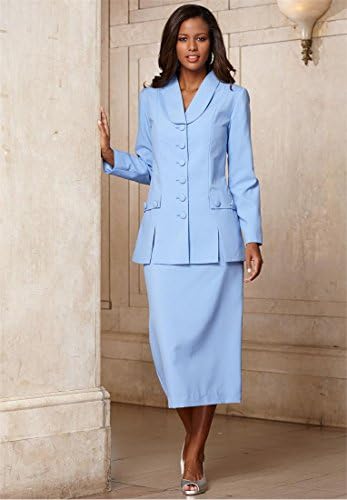 The Best Dressed Women's Plus Size 6-Button Skirt Suit