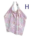 ママ安心!! 視線気にせず授乳♪ 赤ちゃんが見える 授乳ケープ(ワイヤー入) ナーシングカバー お出かけ楽々♪ 収納袋&ミニタオル (H)