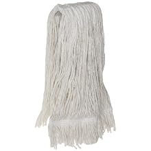 Zephyr Blendup 4-Ply Blended Natural and Synthetic Fibers Cut End Wet Mop Head with Fantail (Pack of 12)