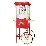 Great Northern Popcorn Red Princeton Antique Style Popcorn Popper Machine Complete with Cart and 8-Ounce Kettle Discount