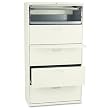 500 Series Five-Drawer Lateral File, 36w x67h x19-1/4d, Putty