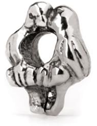 Novobeads Lovebirds Sterling Silver Charm Bead - Made in USA w imported materials - Fits all major bead bracelets