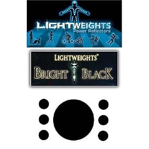 Click here to buy Lightweight Safety Bright Black Reflective Dots - Black - 7 Pieces - LWBB by Lightweight Safety.