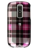 Pink Plaid Checker Snap on Hard Skin Cover Case for Htc Mytouch 3g Magic G2 + Belt Clip