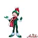 9" Green Holiday Twist Elf By Annalee