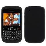 GTMax Durable OEM Original Soft Rubber Silicone Protective Skin Cover Case  Black for RIM Blackberry Curve 8530 8520 Cell Phone