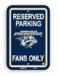 NASHVILLE PREDATORS SPORTS TEAM PARKING SIGN