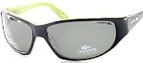 Lacoste - New Lacoste Sunglasses Alligator LA12413P BK Black/Green Frame Smoke Shades Size: 65-14-115