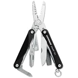 Leatherman L831242 Schlüsselanhänger-Tool Squirt ES4, Schwarz, der “Elektriker” im Taschenformat