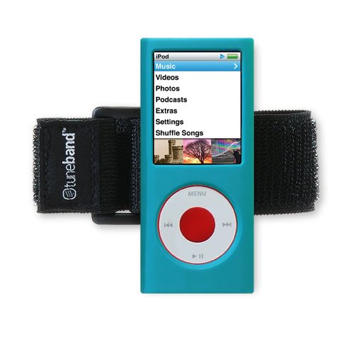 Tuneband - Grantwood Technology's Armband - Silicone Skin - and Screen Protector for iPod Nano - 4th Generation - Compatible with Nike+iPod - TEAL BLUE Tuneband - Grantwood Technology's Armband - Silicone Skin - and Screen Protector for iPod Nano - 4th Generation - Compatible with Nike+iPod - TEAL BLUE