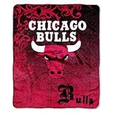 Chicago Bulls 50" x 60" Micro Raschel Throw Polyester Binding Graphic Background Durability