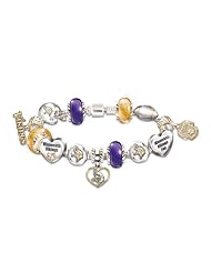 Go Vikings! #1 Fan Charm Bracelet by The Bradford Exchange