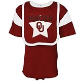 Oklahoma Sooners Crimson Infant Bib & Creeper Set