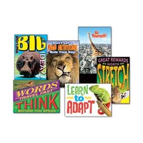New-TREND TA67919 - Assorted Animals - Self Discovery Motivational Prints, 13 3/8 x 19, 6/Pack - TEPTA67919