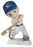 Precious Moments "Swing For the Fences" Boy Figurine, Chicago Cubs