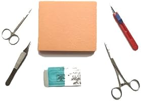 Suturing Doctor Suturing Practice Kit - Professional Set + FREE 12 MIXED NEEDLE PACK With Thread! - AMAZING OFFER!!
