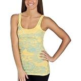 41a82M7WSXL. SL160  Mossimo Supply Co. Juniors Long and Lean Tank   Pongee Tint Floral 