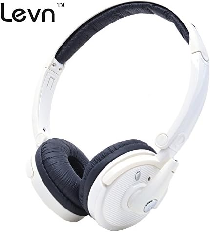 LevnTM V+2.1 Edr Music& Call Headset Headband Business Style Wireless Headphone Noise Cancelling Bluetooth Microphone Headphones M20-white