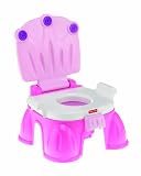 Fisher-Price Pink Princess Stepstool Potty in Pink