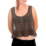 Ash Ruffle Cropped Tank