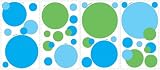 Wallpaper Supplies: RoomMates RMK1135SCS Wallpockets Blue  Peel & Stick Appliques