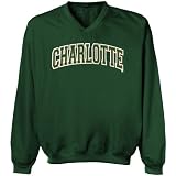 NCAA Charlotte 49ers Arch Applique Microfiber Windshirt - Green (Small)