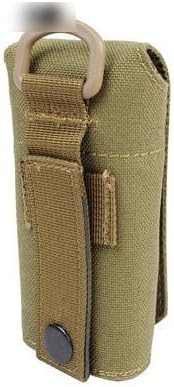 Water Bottle Pouch 7 Color 1X Molle Net Attachment Closure Water Bottle Airsoft Pouch Holder Bottle Pouch Molle (Khaki)