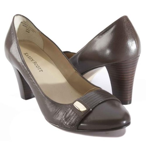 Click here to buy Karen Scott Opal Chocolate Brown heeled.