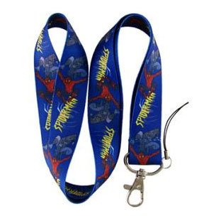 Spiderman Lanyard Key Chain Holder Blue