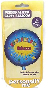Personalized Party Balloon Decoration Happy Birthday Rebecca (1 Pack)