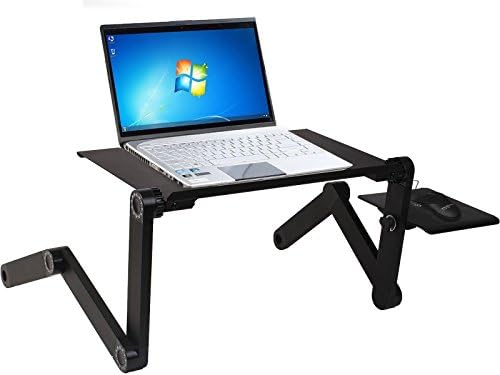 Adjustable Folding Laptop Notebook Pc Desk Table Vented Stand Portable Bed Tray
