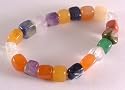 Ladies mixed gemstone tumblestone bracelet - design FSL9