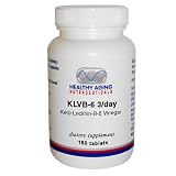 Healthy Aging Nutraceuticals Klvb-6 3/Day  Kelp-Lecithin-B-6 Vinegar 180 Tablets (Pack of 2)