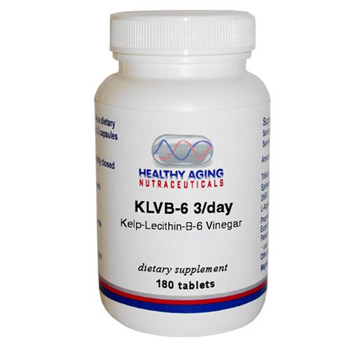 Healthy Aging Nutraceuticals Klvb-6 3 Day Kelp-Lecithin-B-6 Vinegar 180 Tablets (Pack of... by Healthy Aging Nutraceuticals