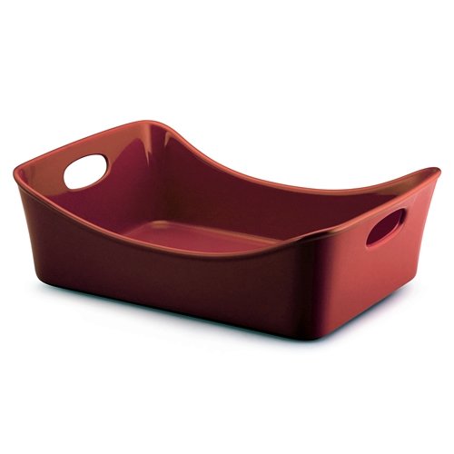 Rachael Ray Stoneware 9 x 13 Lasagna Lover Red