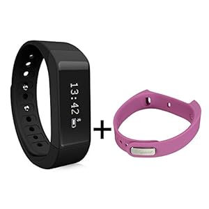 Smart Bracelet,ELEGIANT I5 Plus Waterproof Bluetooth 4.0 Sports Bracelet Pedometer Tracking Calorie Health Wristband Sleep Monitor For Samsung Andriod Smart Phones + Sports Bracelet Band