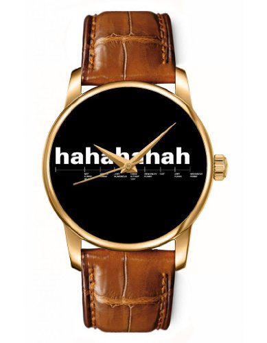 OOFIT Casual Analog Wrist Watch with Laughter – Black Shading for Ladies and Women