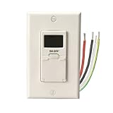 Woods 59018 In-Wall 7-Day Digital Timer, White